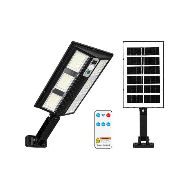 Lampe Solaire LED Slim 210 LED – Détecteur de Mouvement PIR, Télécommande, Éclairage Mural Extérieur IP65 Haute Puissance