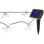 Guirlande  Solaire 20 LED 5,8 m “Papillon” – Éclairage Décoratif Extérieur IP44 Blanc Chaud pour Jardin & Terrasse
