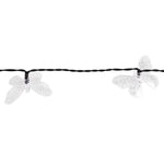 Guirlande  Solaire 20 LED 5,8 m “Papillon” – Éclairage Décoratif Extérieur IP44 Blanc Chaud pour Jardin & Terrasse