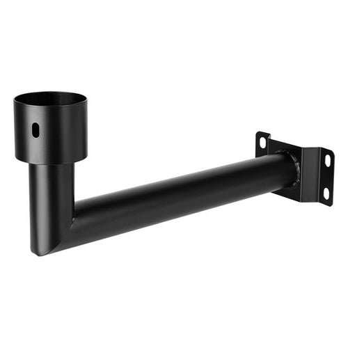 Support mural pour lampe solaire en acier noir – réglable robuste pour éclairage extérieur IP65