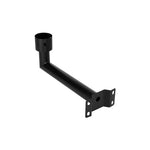 Support mural pour lampe solaire en acier noir – réglable robuste pour éclairage extérieur IP65