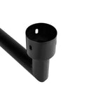 Support mural pour lampe solaire en acier noir – réglable robuste pour éclairage extérieur IP65
