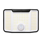 Projecteur LED Solaire 172 SMD avec Détecteur PIR et Télécommande – Éclairage Extérieur Puissant 4500K IP65 Autonome