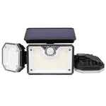 Projecteur LED Solaire 226 SMD avec Détecteur PIR et Télécommande – Éclairage Extérieur Puissant 4500K IP65 Autonome