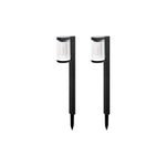 Lot de 2 Lampes Solaires LED Jardin à Planter – Lanternes Extérieures Automatiques pour Allées et Massifs