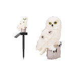 Lampe Solaire LED Jardin Hibou 40 cm – Décoration Extérieure à Planter avec Capteur Crépusculaire IP44