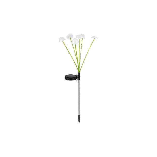 Lampe Solaire LED Champignons 6xLED 72 cm – Décoration Lumineuse Extérieure à Piquer pour Jardin