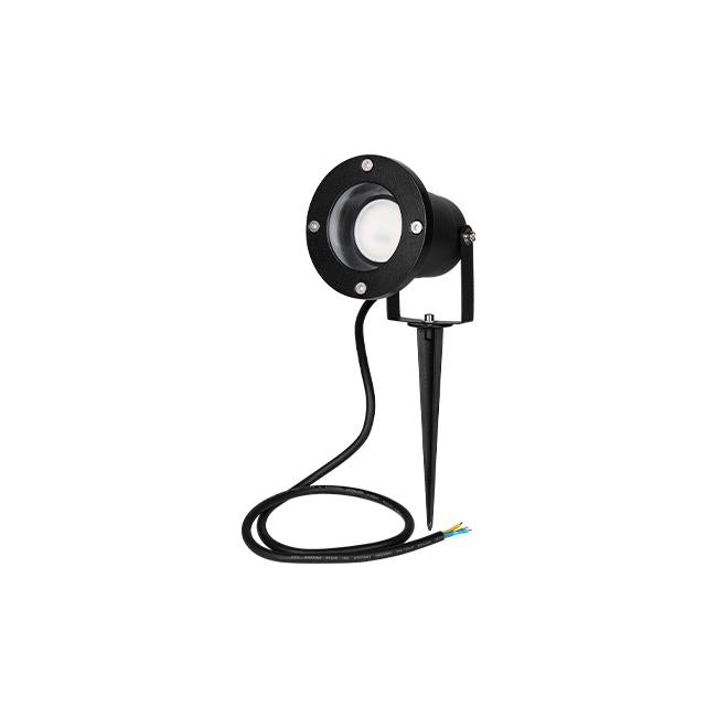 Spot LED Filaire  de jardin GU10 100 mm avec câble 1 m – Projecteur extérieur IP44