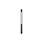 Lampe de jardin filaire LED E27 Polin sur pied 250 cm noire
