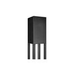 Lampe de jardin filaire LED E27 Polin sur pied 250 cm noire