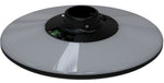 Lampe solaire de jardin/parc LED 1800LM CCT noire + mât 2,5 m + réservoir d’eau IP65 - télécommande