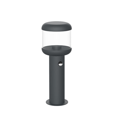 Borne de Jardin filaires LED Aluminium PC Transparent E27 220-240V IP54 – Détecteur de Mouvement PIR