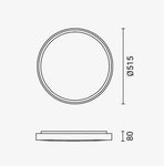 Plafonnier LED Filaires 36W 75 lm/W Blanc & Indigo – Température de couleur réglable (CCT)