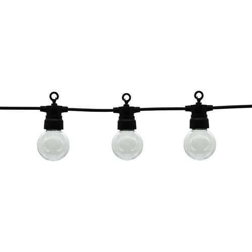Guirlande Filaire Lumineuse Extérieure Noire 10 Ampoules G45 2700K IP65 8 m