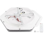 Plafonnier LED Filaires 84W 75 lm/W – Blanc & Gris – CCT avec Télécommande
