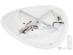 Plafonnier LED Filaires 88W 75 lm/W – Blanc – CCT avec Télécommande