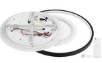 Plafonnier LED Filaires 84W 75 lm/W – Blanc & Noir – CCT avec Télécommande