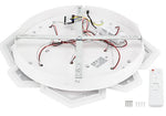 Plafonnier LED Filaires 68W 75 lm/W – Blanc & Gris – CCT avec Télécommande