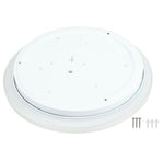 Plafonnier LED Filaires 12W 75 lm/W Blanc & Argent – Température de couleur réglable (CCT)