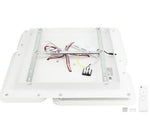 Plafonnier LED Filaires 128W 75 lm/W – Blanc & Gris – CCT avec Télécommande