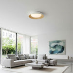 Plafonnier LED Filaires 24W 75 lm/W – Blanc & Bois – Température de Couleur Réglable (CCT)
