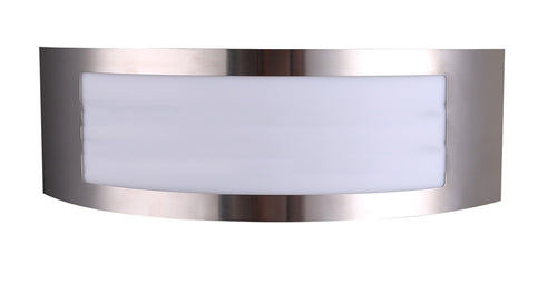 Applique Murale filaires LED Acier Inox 1xE27 IP44 – Luminaire Extérieur Moderne