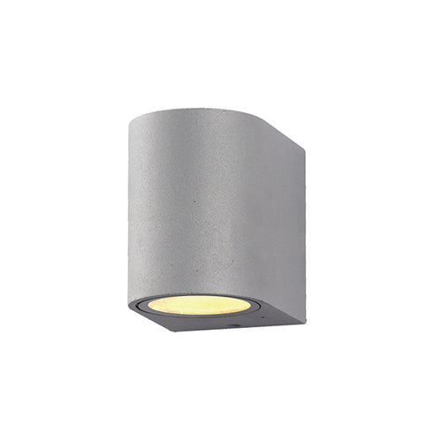 Applique Murale filaires LED Aluminium Argent IP54 Douille GU10 220-240V AC – Luminaire Extérieur