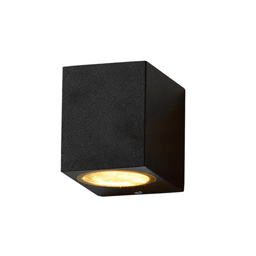 Applique Murale filaires LED Aluminium Noir IP54 Douille GU10 220-240V AC – Luminaire Extérieur Moderne
