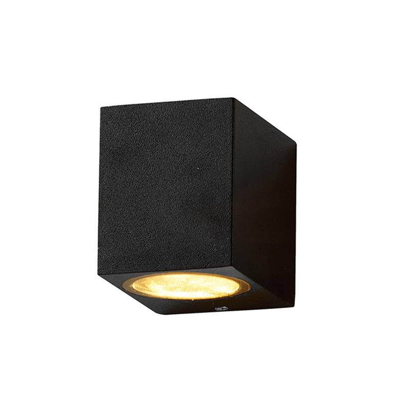 Applique Murale filaires LED Aluminium Noir IP54 Douille GU10 220-240V AC – Luminaire Extérieur Moderne