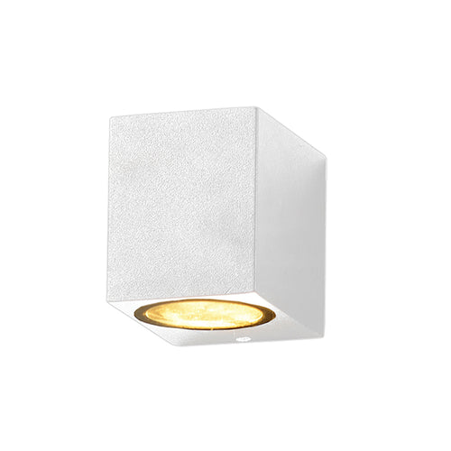 Applique Murale filaires LED Aluminium Blanc IP54 Douille GU10 220-240V AC – Luminaire Extérieur Moderne