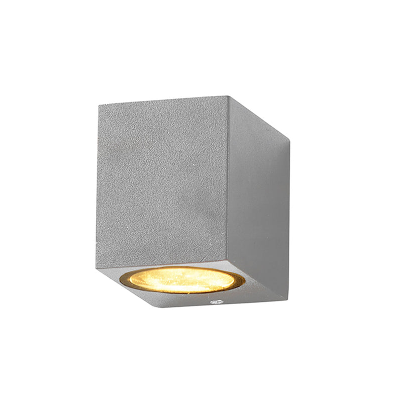 Applique Murale filaires LED Aluminium Argent IP54 Douille GU10 220-240V AC – Luminaire Extérieur Moderne