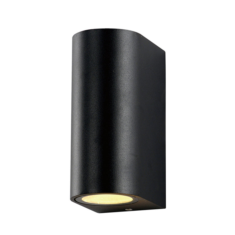 Applique Murale filaires LED Aluminium Noir IP54 2xGU10 220-240V AC – Luminaire Extérieur Double