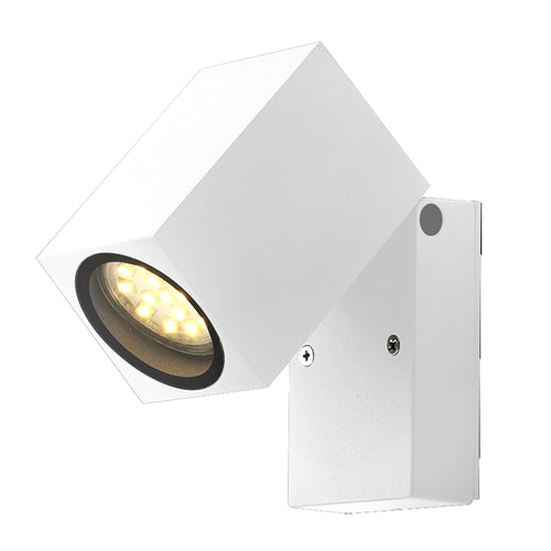 Applique Murale filaires LED Aluminium Blanc IP44 Douille GU10 220-240V AC – Luminaire Extérieur Moderne