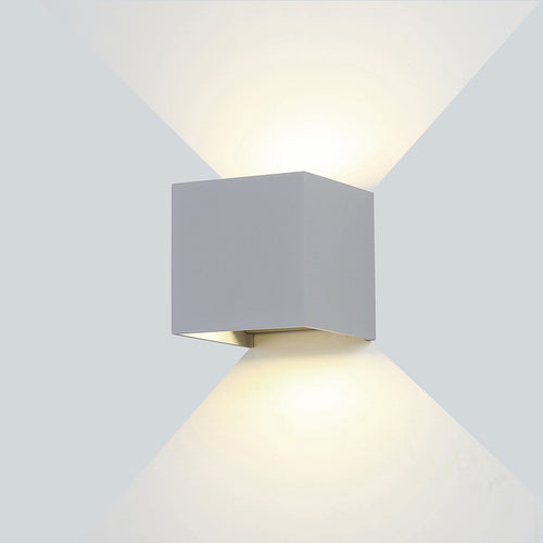 Applique Murale filaires LED Epistar 6W IP54 660LM 220-240V Gris 4000K – Corps Aluminium
