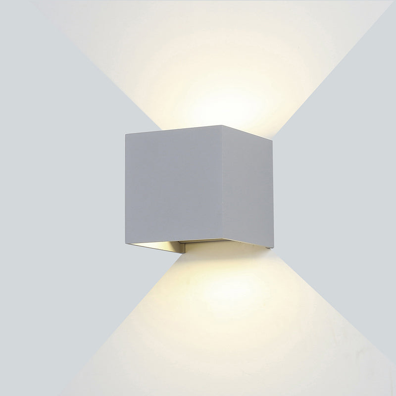 Applique Murale Filaires LED Epistar 12W IP54 1320LM 220-240V Gris 3000K – Corps Aluminium