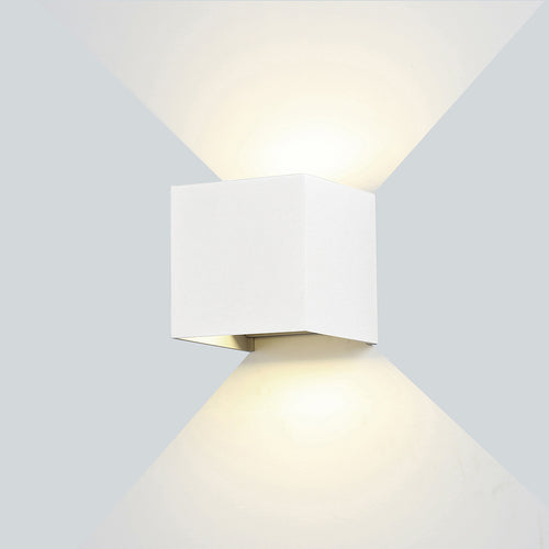 Applique Murale Filaires LED Epistar 12W IP54 1320LM 220-240V Blanc 4000K – Corps Aluminium