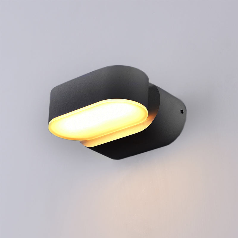 Applique Murale Filaires LED 6W EPISTAR IP54 660lm Noir 4000K Éclairage Extérieur Moderne
