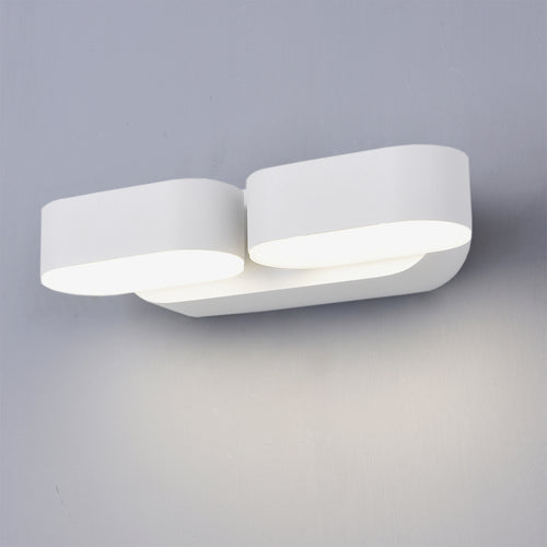 Applique Murale Filaires LED 2x6W EPISTAR IP54 1320lm Blanc 3000K Éclairage Extérieur Double Faisceau