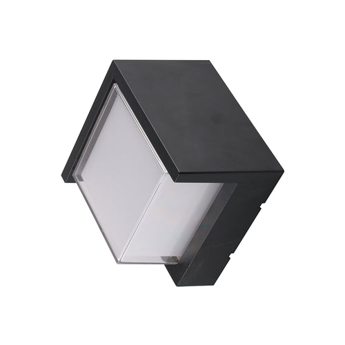 Applique Murale LED Filaire Carrée Noire 12W 3000K IP65 – 70 lm/W