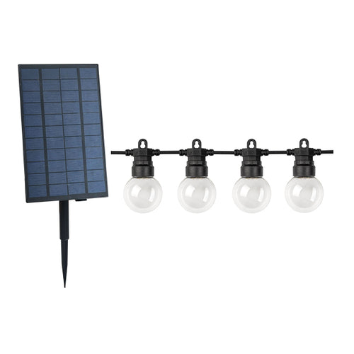Guirlande solaire 10 m + 30 cm (câble d’alimentation) 2800K 3.7V/3.6Ah - filament
