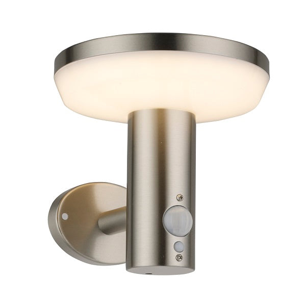 Applique murale solaire LED UP SS-aluminium brossé 4.4W 600lm/60lm IP44 3.7V capteur