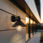 Applique Murale Filaire LED Aluminium Noir Douille E27 IP44 AC220-240V
