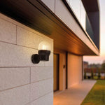 Applique Murale Filaire LED Aluminium Noir Douille E27 IP44 AC220-240V