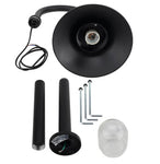 Lampe de Jardin Filaire LED Aluminium Noir Douille E27 IP44 AC220-240V