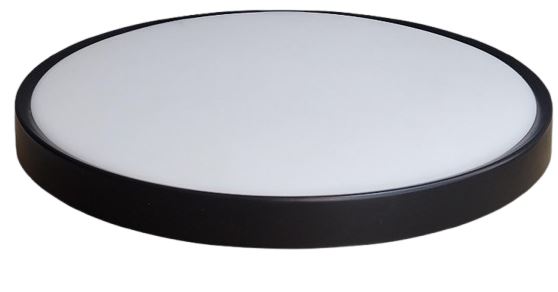 Plafonnier LED Noir filaires 24W + 8W 3CCT IP65 100LM/W 220-240V – Éclairage Blanc Réglable