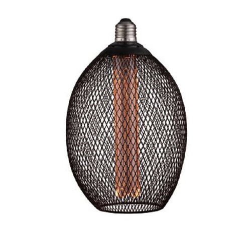 Ampoule LED Filaire E27 2.5W Verre Noir & Doré 1800K Lumière Extra Chaude Vintage Décorative