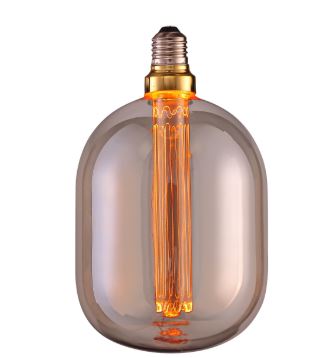 Ampoule LED Filaire E27 3W Verre Ambré Doré 1800K Lumière Extra Chaude Vintage Décorative