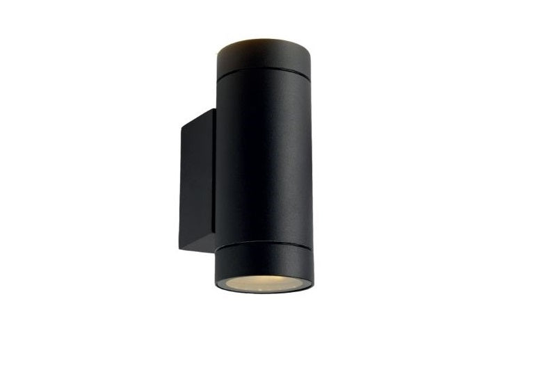 Applique Murale Filaire LED Aluminium Noir Double Douille GU10 IP54 AC220-240V
