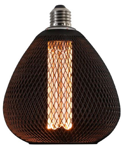Ampoule LED Filaire E27 2.5W Verre Noir & Doré 1800K Lumière Extra Chaude Vintage Décorative