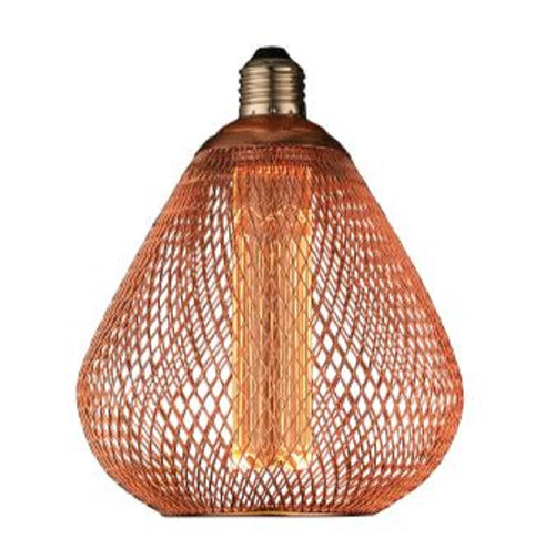Ampoule LED Filaire E27 2.5W Verre Cuivre Doré 1800K Lumière Extra Chaude Vintage Décorative